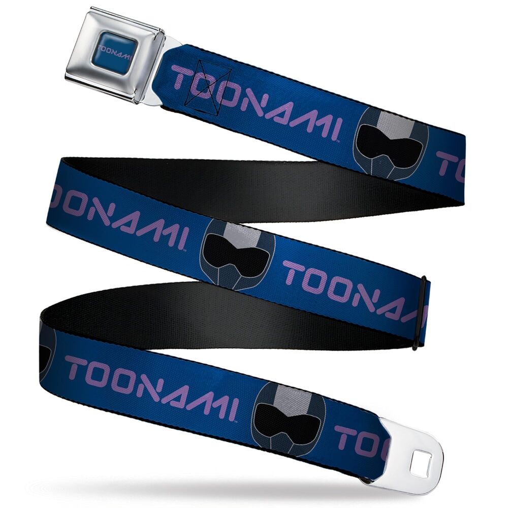 7604 Warner Bros. Animation Belt, Seatbelt Buckle Belt, Toonami Title Logo